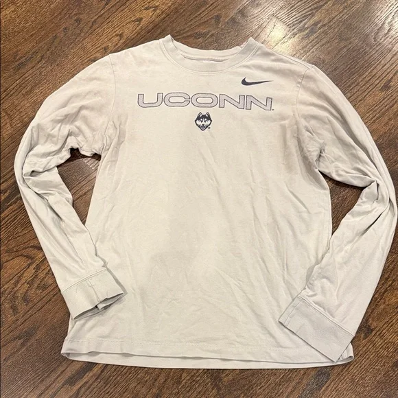 Nike UConn White Long Sleeve Tee used - Picture 1 of 5